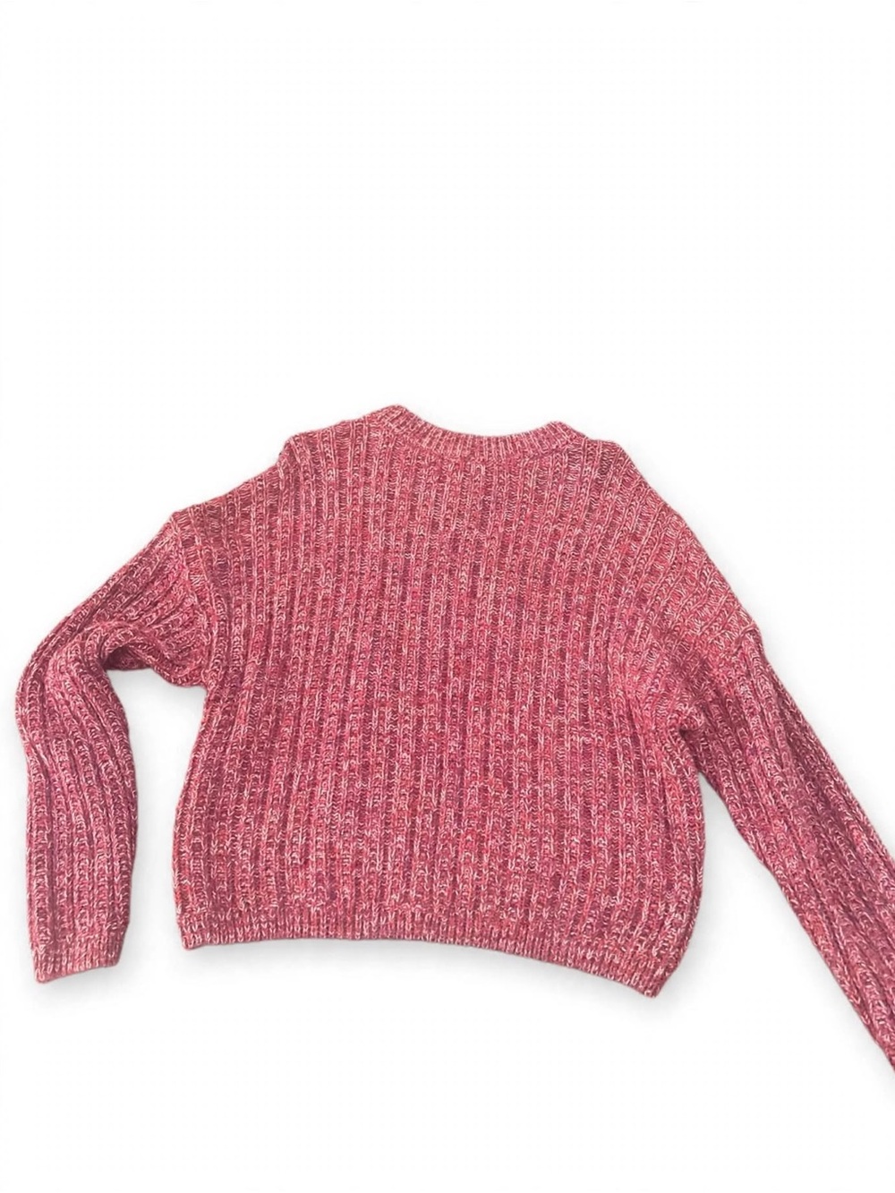 Universal Thread Marled Ribbed Crew Sweater - Rose Pink